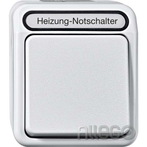 Bild: Merten Heizungs-Notschalter 1-polig, lichtgrau MEG3448-8029