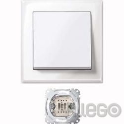 Merten Jumbo Schalter pws/gl 10AX AC 250V MEG3341-1419