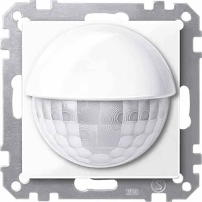 Merten KNX Bewegungsmelder ARGUS 180 | Unterputz | 180° Erfassung | 2,2m Montagehöhe | antibakteriell | weiß glänzend