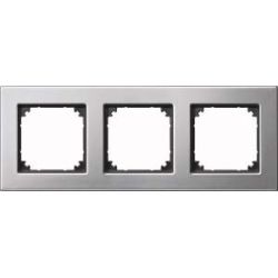 Merten M-PLAN Metallrahmen 3fach 475360 platinsilber