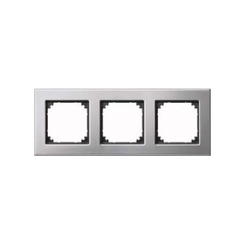 Bild: Merten M-PLAN Metallrahmen 3fach 475360 platinsilber