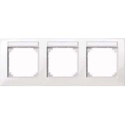 Merten M-PLAN-Rahmen 3f. beschriftbar, waager 514319