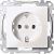 Bild: Merten MEG2301-0319 SCHUKO-Steckdose System M, 16A, 250V AC, polarweiß glänzend