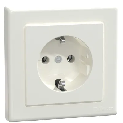 Merten SCHUKO-Steckdose MEG2301-1519 | Unterputz | polarweiß | 16A 250V | Steckklemmen | IP20 | halogenfrei | matt