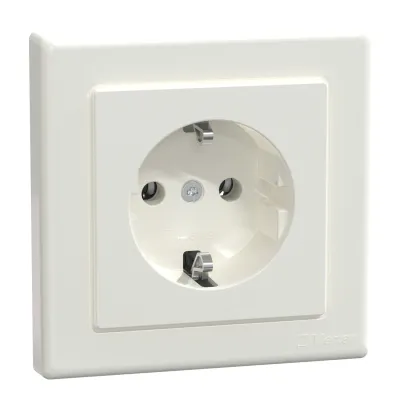Merten SCHUKO-Steckdose MEG2301-1519 | Unterputz | polarweiß | 16A 250V | Steckklemmen | IP20 | halogenfrei | matt
