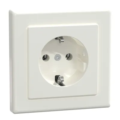 Merten SCHUKO-Steckdose MEG2401-1419 | Unterputz 1-fach | Schraub-Liftklemmen | halogenfrei | IP20 | polarweiß