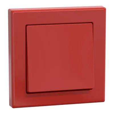 Merten Wechselschalter MEG3341-1406 | Jumbo groß | Unterputz | 1-fach | Thermoplast glänzend | IP20 | rot RAL 3003