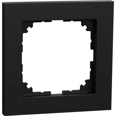 Merten M-Pure Rahmen 1fach MEG4010-3603 | Schalterrahmen Unterputz | Ocean Plastic | Thermoplast IP20 | schwarz matt