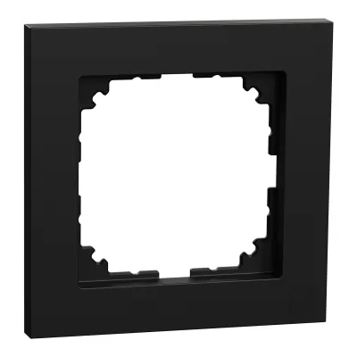 Merten M-Pure Rahmen 1fach MEG4010-3603 | Schalterrahmen Unterputz | Ocean Plastic | Thermoplast IP20 | schwarz matt