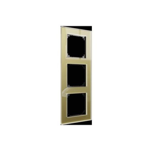 Bild: MERTEN MEG4030-2341 Rahmen 3f go glz Glas f.GEB-K