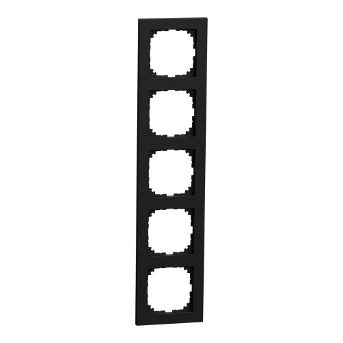 Bild: MERTEN MEG4050-3603 M-Pure-Rahmen 5fach schwarz matt M-Pure