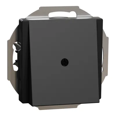 Merten Zentralplatte Leitungsauslass MEG4071-0403 | System M | IP20 | Zugentlastung | Thermoplast | schwarz matt RAL9005