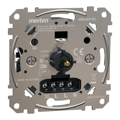 Merten LED Drehdimmer MEG5146-0000 | 230V | Unterputz | Phasenabschnitt | bis 200W LED | IP20