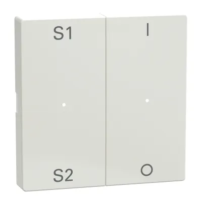 Merten Wippen für Taster 2-fach MEG5228-0319 | System M Schalter/Dimmer | Thermoplast glänzend | polarweiß RAL 9010