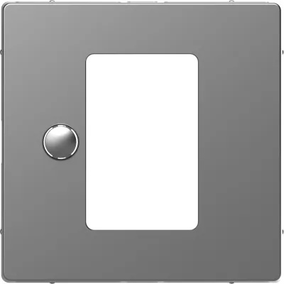 Merten Zentralplatte MEG5775-6036 | Temperaturregler Abdeckung | Thermoplast glänzend | Edelstahl