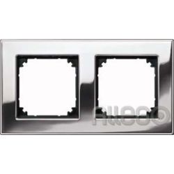 Merten Metallrahmen 2f.chrom waage/senkrecht 475239