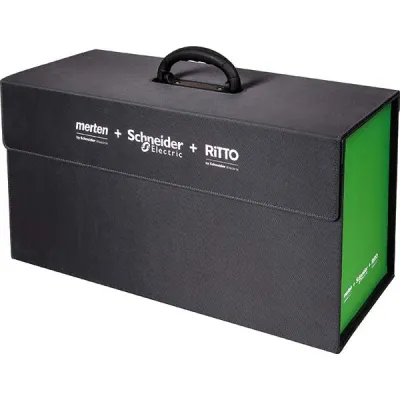 Merten Musterkoffer MEGMK002 | 8 Module Musterbox | 1-M, M-Smart, M-Plan, Echtglas, M-Creativ, M-Pure, Decor