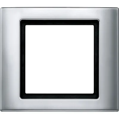 Merten Abdeckrahmen 1-fach | Aquadesign IP44 | Aluminium glänzend | für Schalter & Steckdosen
