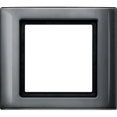 Merten Aquadesign Rahmen 1-fach 400114 | Abdeckrahmen anthrazit glänzend IP44 für Schalter & Steckdose