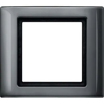 Merten Aquadesign Rahmen 1-fach 400114 | Abdeckrahmen anthrazit glänzend IP44 für Schalter & Steckdose