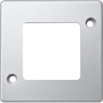 Merten Rahmen 1-fach 480160 | Abdeckrahmen Panzer Metall | matt | Unterputz | Aluminium | IP20 | mattsilber