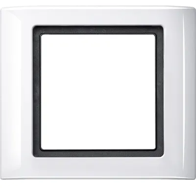 Merten Abdeckrahmen 1-fach 400119 Aquadesign | Rahmen für Schalter & Steckdose | IP44 | Unterputz | Kunststoff polarweiß