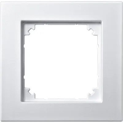 Merten Abdeckrahmen 1-fach 488119 | M-PLAN II | bündiger Einbau | Thermoplast edelmatt | IP20 | polarweiß