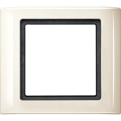 Merten Abdeckrahmen 1-fach 400144 Aquadesign | Unterputzrahmen IP44 | Thermoplast | glänzend | cremeweiß RAL 1013