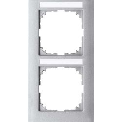 Merten Rahmen 2-fach aluminium MEG4022-3660