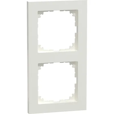Merten Abdeckrahmen 2-fach MEG4020-3619 | M-Pure | Thermoplast | polarweiß | Unterputz | IP20 | waagerecht/senkrecht