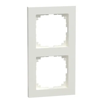 Merten Abdeckrahmen 2-fach MEG4020-3619 | M-Pure | Thermoplast | polarweiß | Unterputz | IP20 | waagerecht/senkrecht
