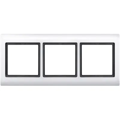 Merten Rahmen 3-fach 400319 Aquadesign | Abdeckrahmen Unterputz | Kunststoff Thermoplast glänzend | IP44 | polarweiß