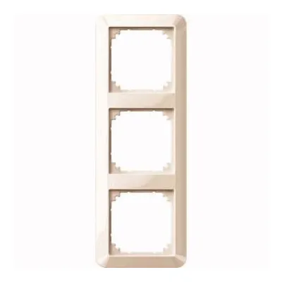 Merten 1-M 3-fach Rahmen | Abdeckrahmen für Schalter & Steckdosen | Thermoplast cremeweiß RAL 1013