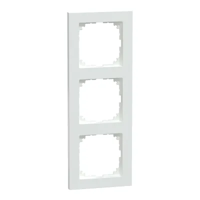 Merten Abdeckrahmen 3-fach | MEG4030-3625 | M-Pure | Kunststoff glänzend | Aktivweiß | für Steckdosen & Schalter