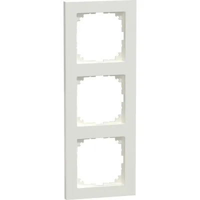 Merten 3-fach Rahmen MEG4030-3619 | Abdeckrahmen für Schalter & Steckdosen | Thermoplast | polarweiß