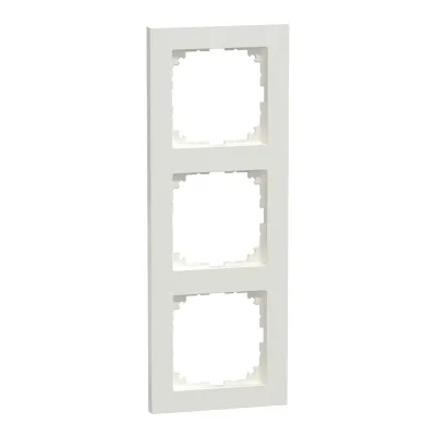 Merten 3-fach Rahmen MEG4030-3619 | Abdeckrahmen für Schalter & Steckdosen | Thermoplast | polarweiß