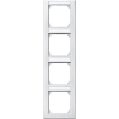 Merten Rahmen 4f.pws m.Beschrift.-träger 474419