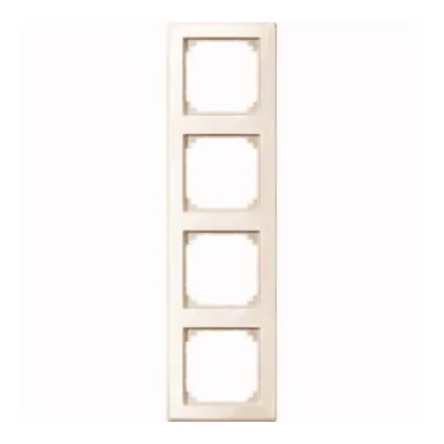 Merten Abdeckrahmen 4-fach | M-SMART | Unterputz | Thermoplast | cremeweiß elektroweiß | IP20 | horizontal/vertikal