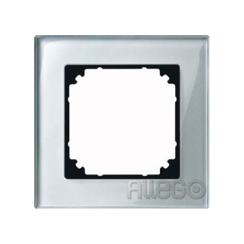 Bild: Merten Rahmen Glas 1f.diam/si 489160