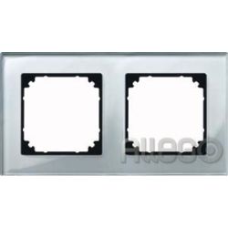 Merten Rahmen Glas 2f.diam/si waage/senkrecht 489260