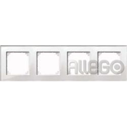 Merten Rahmen Glas 4f.bril/ws waage/senkrecht 489419
