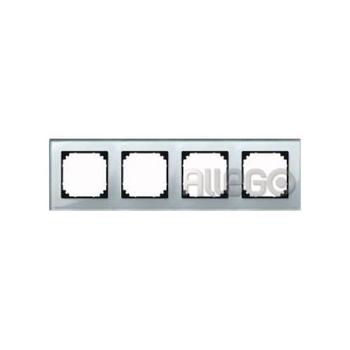 Bild: Merten Rahmen Glas 4f.diam/si waage/senkrecht 489460