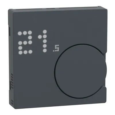 Schneider Electric Merten Raumthermostat MEG5779-0414 | Zigbee 3.0 Smart Home | System M | Unterputz | anthrazit