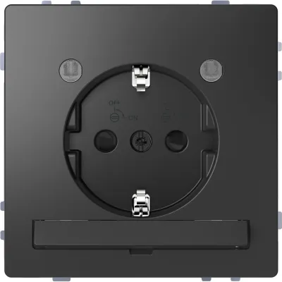 Merten SCHUKO-Steckdose MEG2304-6034 | Unterputz | LED-Orientierungslicht | erhöhter Berührungsschutz | anthrazit matt