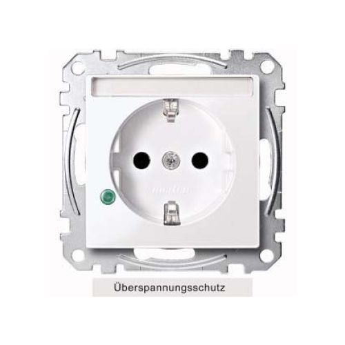 Bild: Merten SCHUKO-Steckdose aws/gl Übersp.Sch.Schri MEG2305-0325