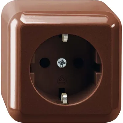 Merten SCHUKO-Steckdose braun AP MEG2301-8717