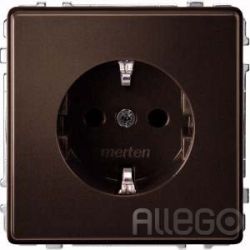 Merten SCHUKO-Steckdose gbras mit Steckklemme MEG2300-7215