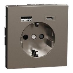 Merten Schuko Steckdose mit USB Ladegerät MEG2367-6050