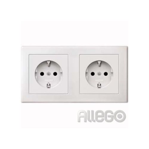 Bild: Merten SCHUKO-Steckdose pws Doppel MEG2328-1519