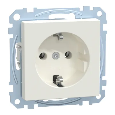 Merten SCHUKO-Steckdose MEG2301-0419 | System M | Unterputz | Steckklemmen | Thermoplast matt | 16A 250V | polarweiß